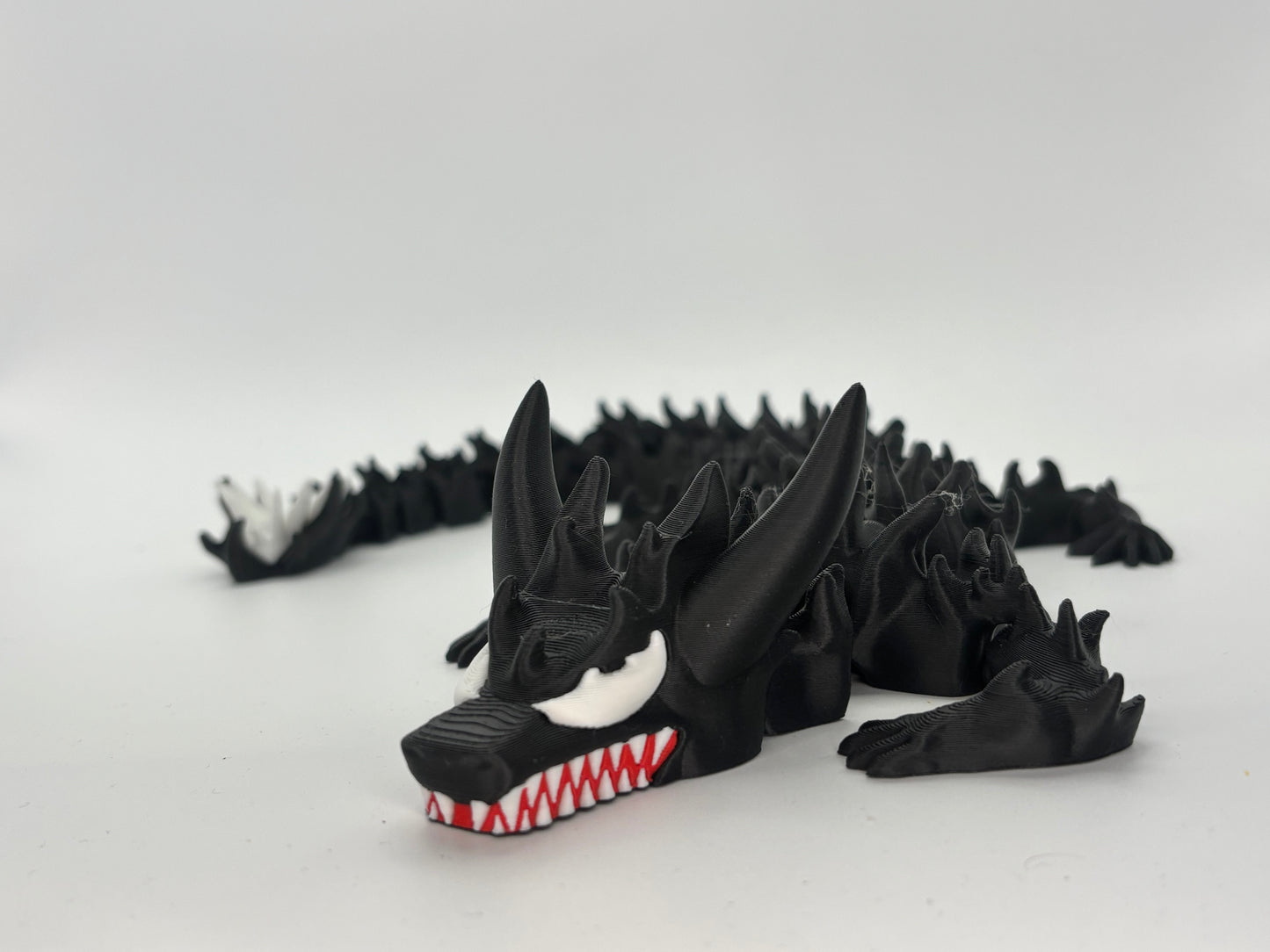 3D Printed Symbiote Dragon – Hero Collection | 16" Long Articulated Fantasy Creature