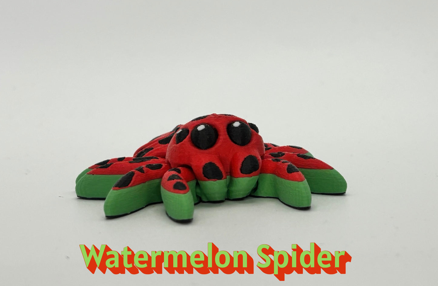 π·οΈ Watermelon Spider β 3D Printed Cute Desk Buddy | Kawaii Creepy-Crawly Decor | Unique Gift for Bug & Fruit Lovers π
