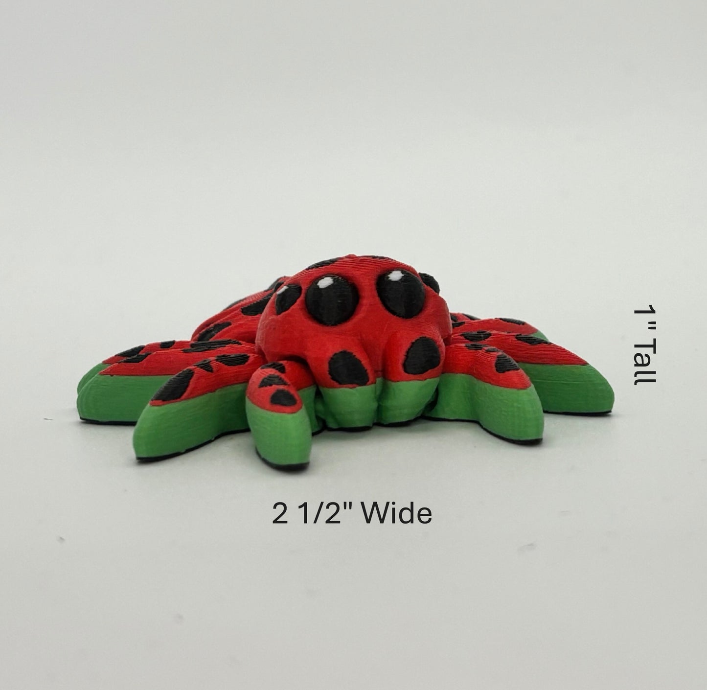 π·οΈ Watermelon Spider β 3D Printed Cute Desk Buddy | Kawaii Creepy-Crawly Decor | Unique Gift for Bug & Fruit Lovers π