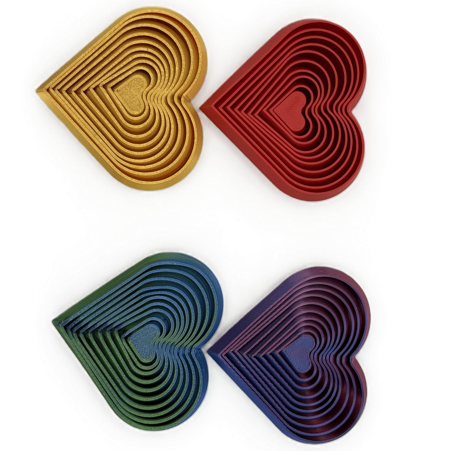 Heart-Shaped Telescopic Fidget – Multi-Color Sensory Toy | Summer Vibes Pocket Stress Relief