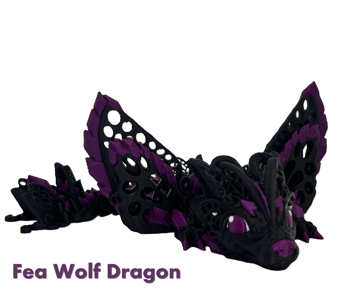 🐉 Fea Wolf Dragon – Open Wing Design