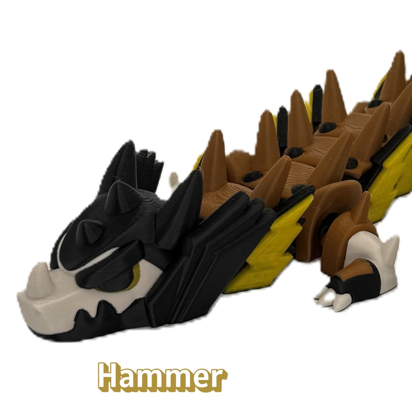 Hammer Dragon – Hero & Villain Collection | 3D Printed Articulated Dragon Figure