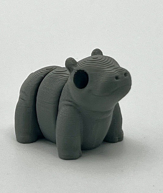 🦛 Mini Articulated Hippo – Adorably Poseable Pocket Pal!