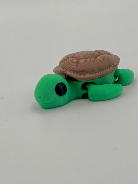 🐢 Turtle Mini Articulated Fidget – Cute, Collectible, and Fun!