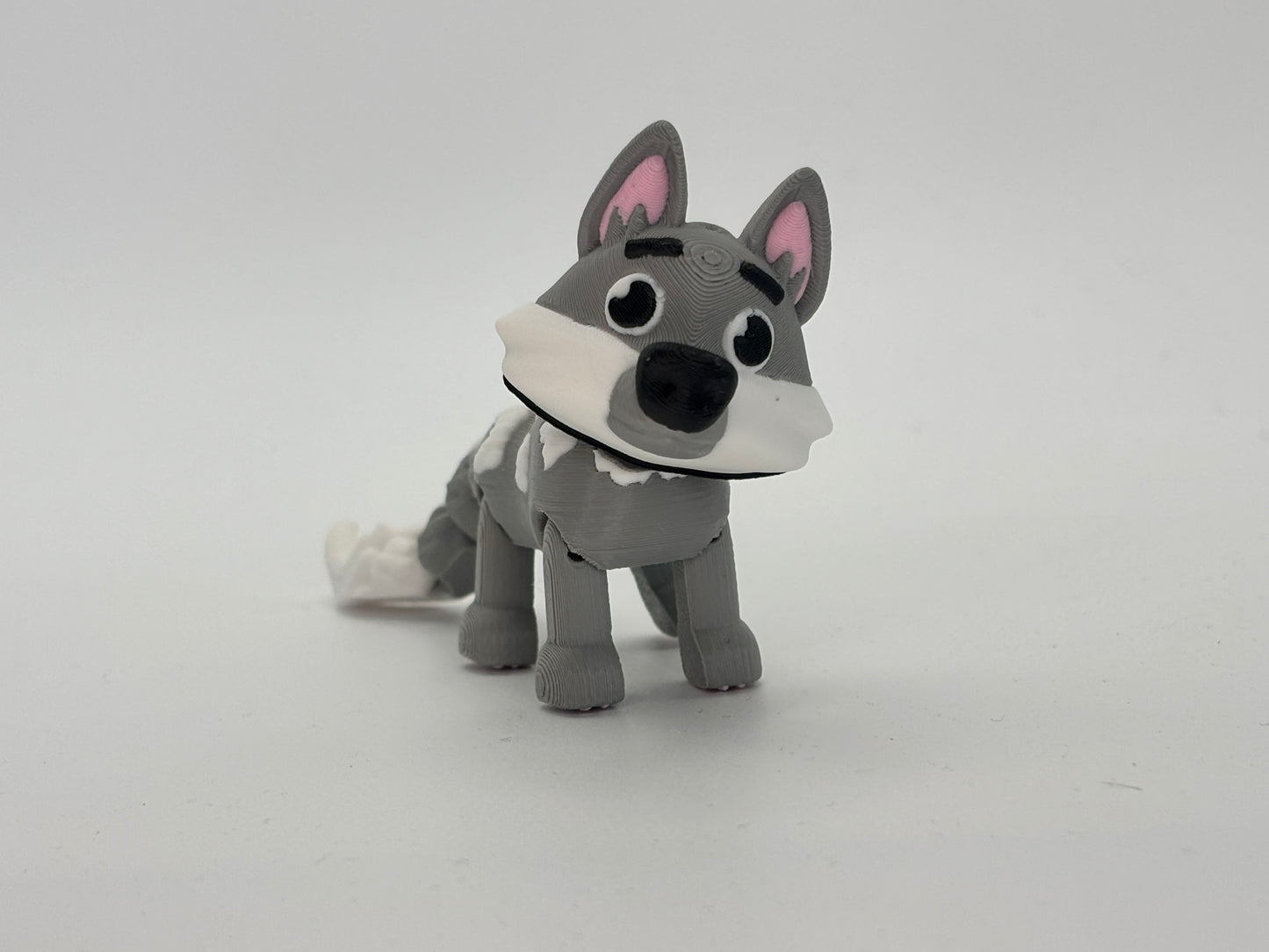 🐾 3D Printed Siberian Husky Dog Figure – Ultra-Realistic Arctic Pup | Husky Desk Decor, Gift for Dog Lovers, Shelf Display
