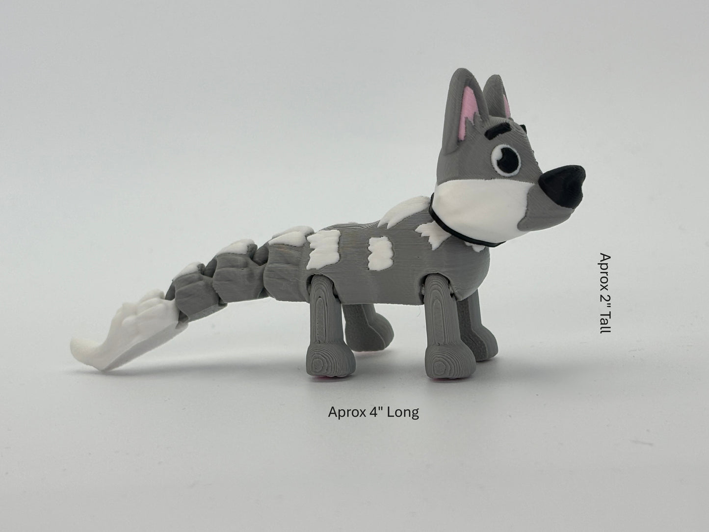 🐾 3D Printed Siberian Husky Dog Figure – Ultra-Realistic Arctic Pup | Husky Desk Decor, Gift for Dog Lovers, Shelf Display