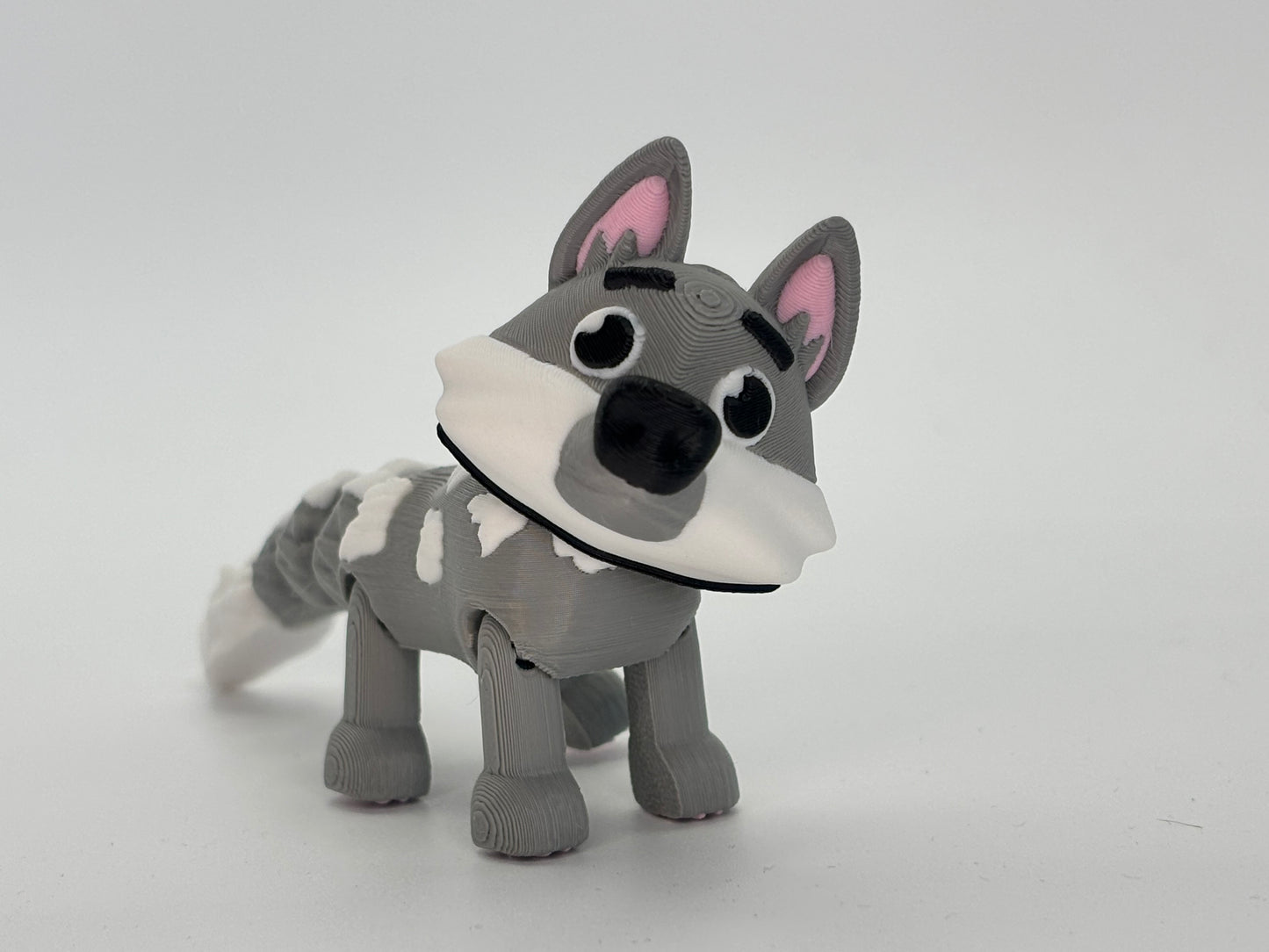 🐾 3D Printed Siberian Husky Dog Figure – Ultra-Realistic Arctic Pup | Husky Desk Decor, Gift for Dog Lovers, Shelf Display