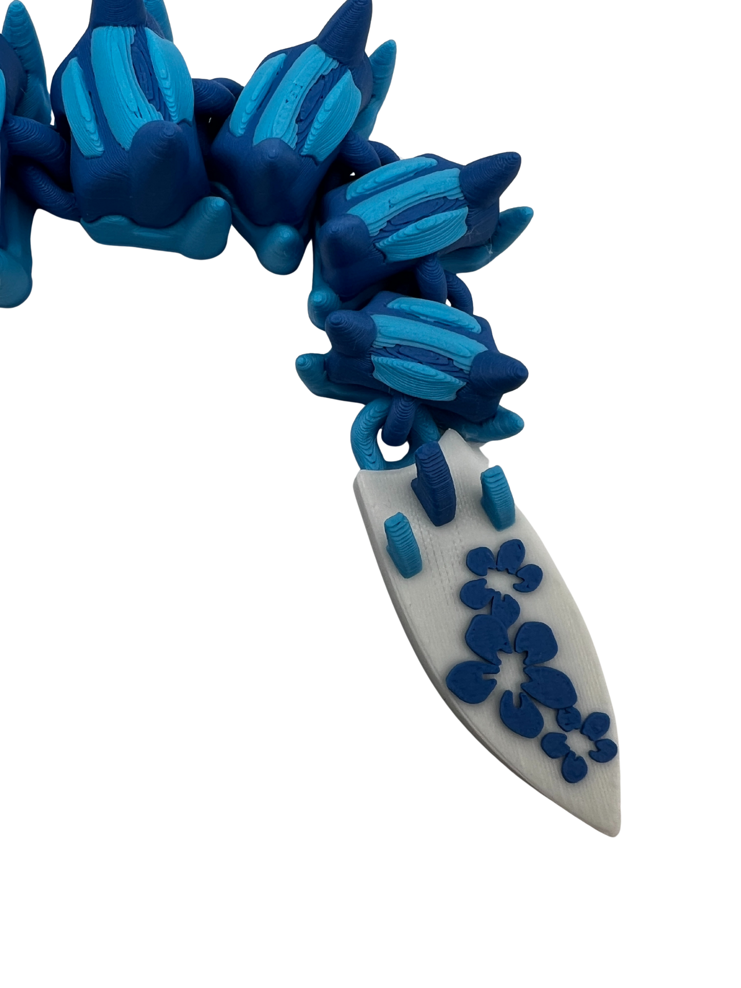 Blue Alien Dragon – 3D Printed Articulated Collectible Toy